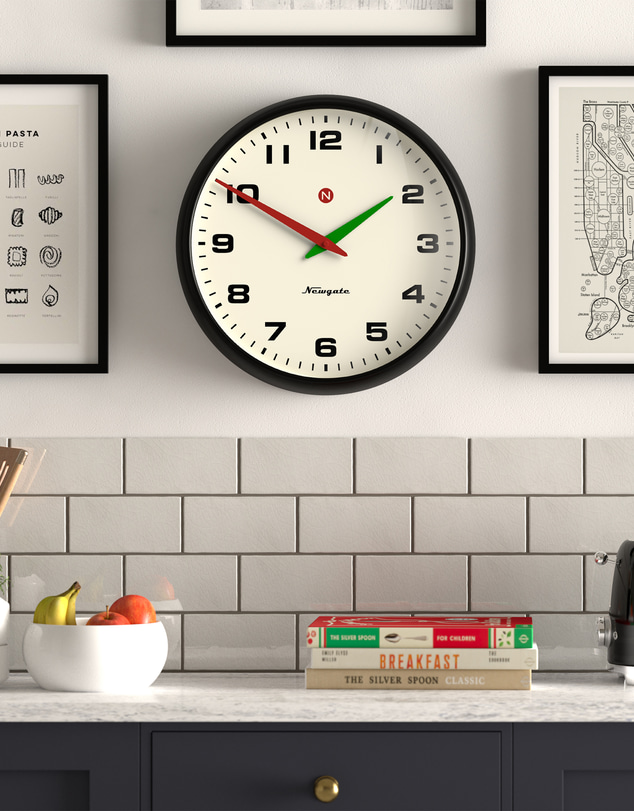 Newgate - Newgate Superstore Wall Clock Alpha Dial Black