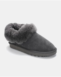 AusWooli Ugg Boots - Coogee Sheepskin Cozy Ankle Slippers