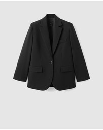 M.N.G - Straight Suit Jacket With Lapel Pockets