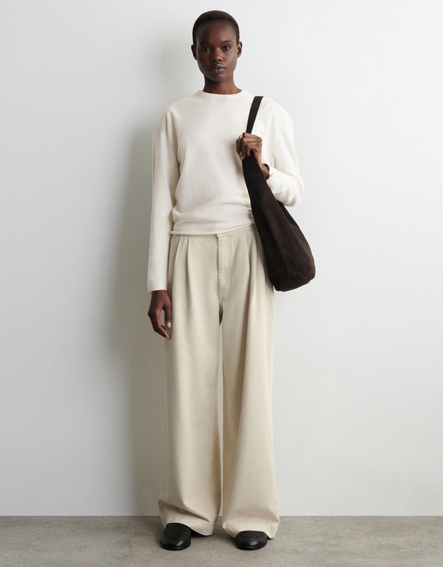 COS - Pleated Wide-Leg Denim Trousers