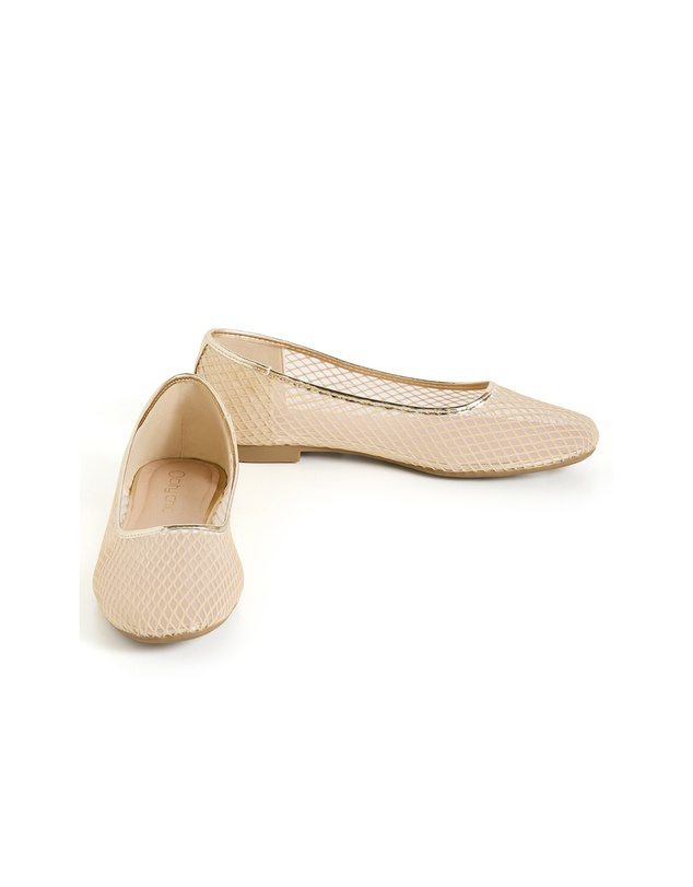 City Chic - WIDE FIT Indi Mesh Ballet Flat