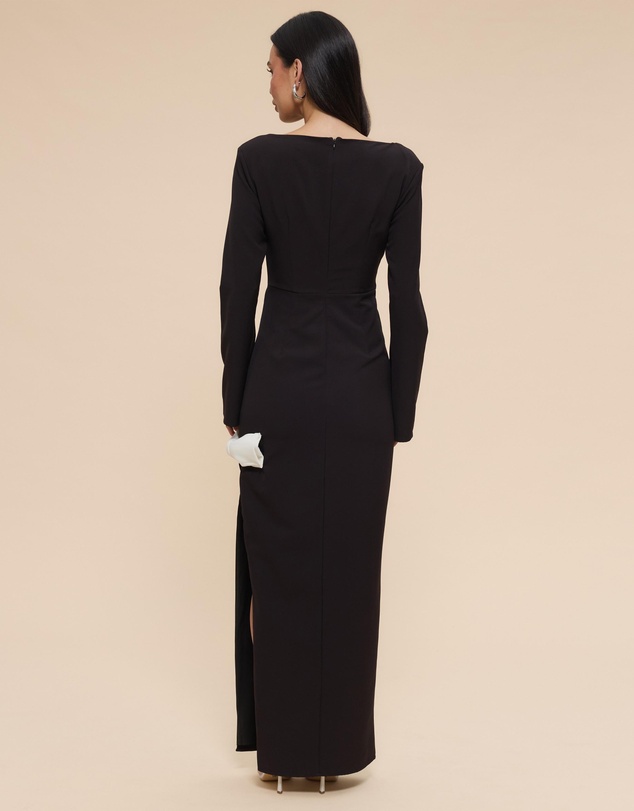 CHANCERY - Lacey Long Sleeve Boat Neck Bow Dress