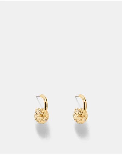 MIMCO - Signatura Charm Hoop Earrings