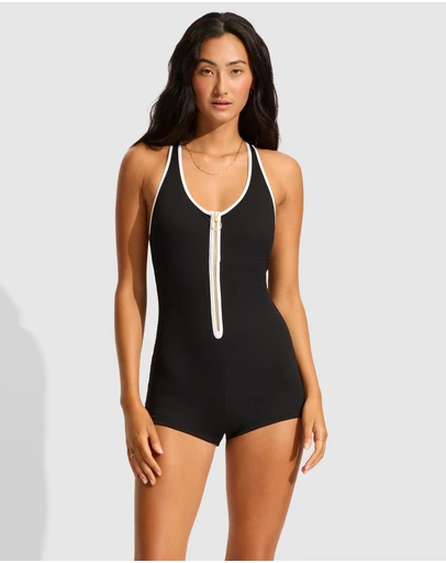 Seafolly - Retro Boyleg One Piece