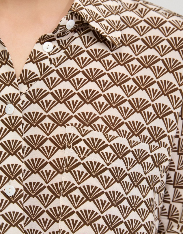 Oxford - Jasmine Short Sleeve Printed Shirt
