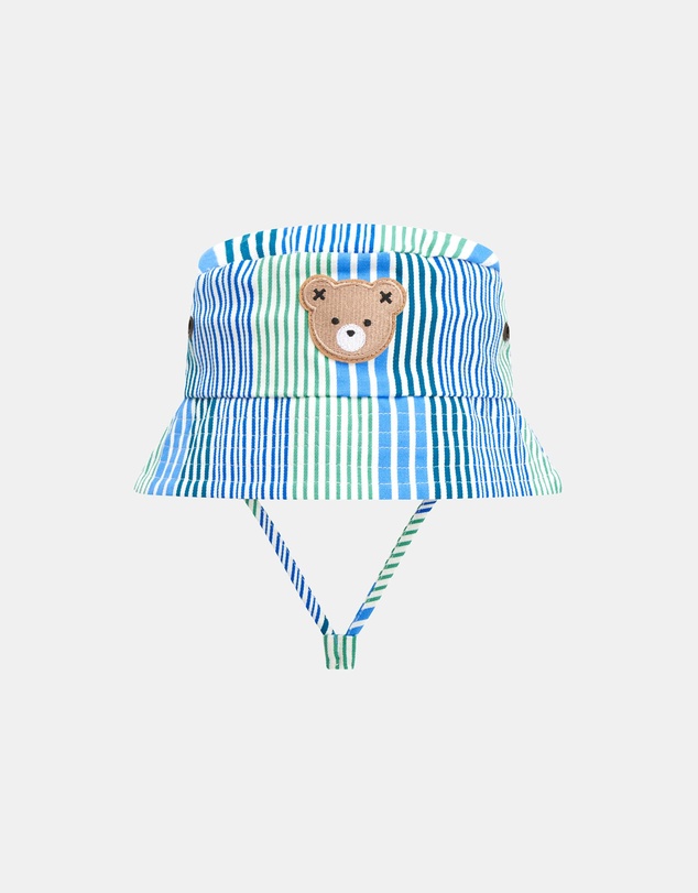 Huxbaby - Beach Club Hux Variegated Stripe Bucket Hat - ICONIC EXCLUSIVE - Babies-Kids