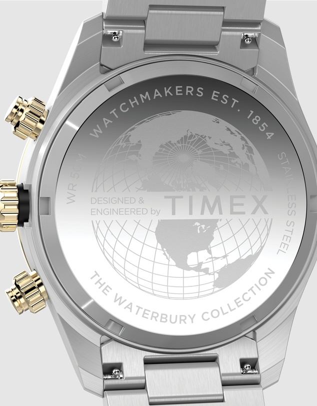 TIMEX - Waterbury Heritage Chronograph 39mm Stainless Steel Bracelet Watch