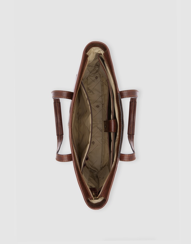 Florence - The Beatrice Brown Leather Tote Work Bag