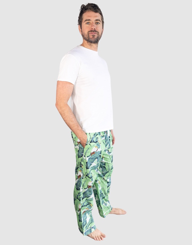 Sant And Abel - Men's Martinique® Green Banana Leaf PJ Pants