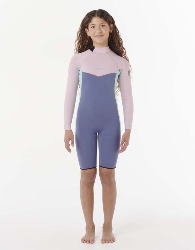 Rip Curl - Kids Dawn Patrol Long Sleeve 2mm Back Zip Spring Suit Wetsuit