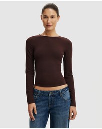 Cotton On - Longline Crew LS Top