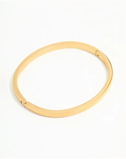 Lovisa - Waterproof Gold Plated Stainless Steel Solid Hinge Bangle
