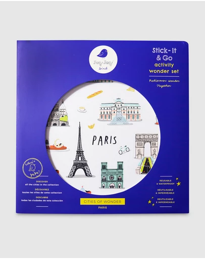Jaq Jaq - Jaq Jaq Bird - Cities of Wonder Stick It & Go Activity Set - Paris