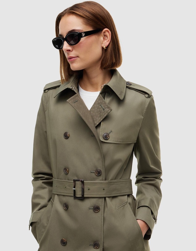 Tommy Hilfiger - Buckle Belt Double Breasted Trench Coat