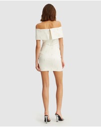 ROTATE - Beaded Satin Mini Dress