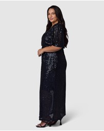 Pink Dusk by Curve Project - Lure Sequin Maxi Dress