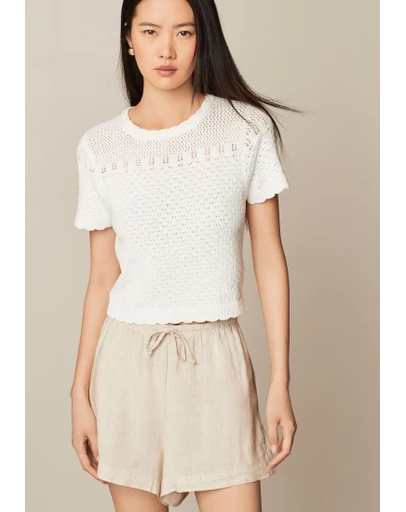 NEXT - Stitch Detail Knitted T-Shirt