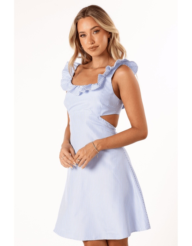 Petal & Pup - Libbie Mini Dress - Blue Stripe