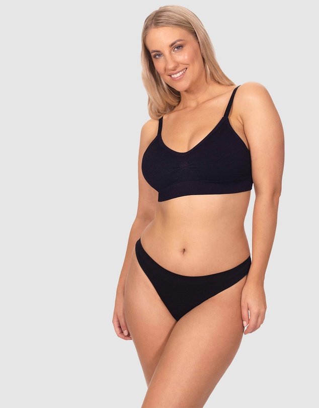 B Free Intimate Apparel - Seamless Stretch Comfort G String - 3 Pack