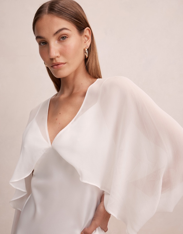 Forever New - Electra Sleeves Cape Maxi Dress