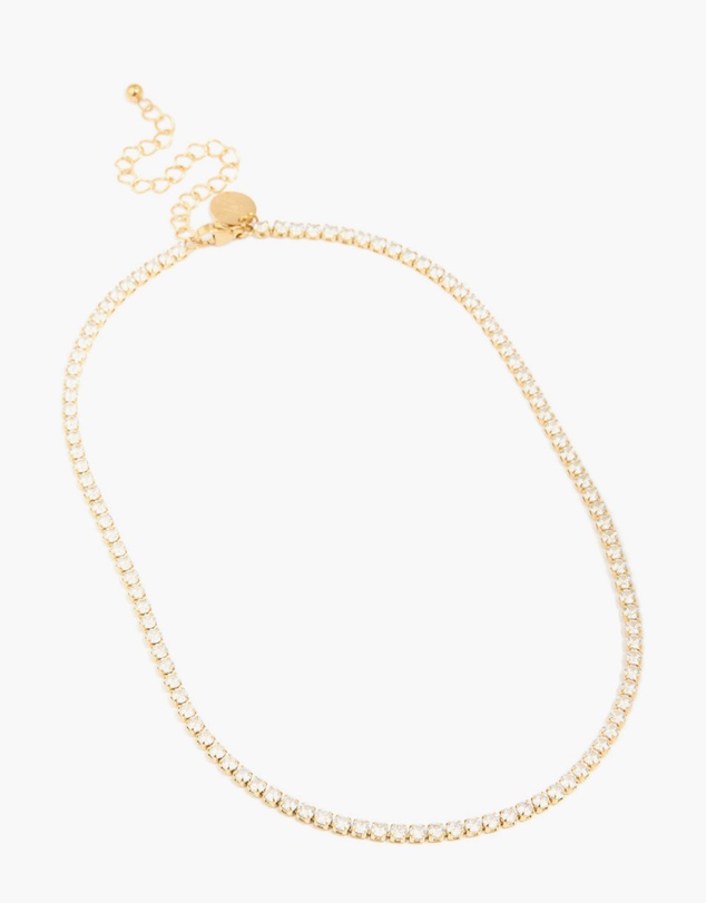 Lovisa - Waterproof Gold Plated Stainless Steel Cubic Zirconia Tennis Necklace