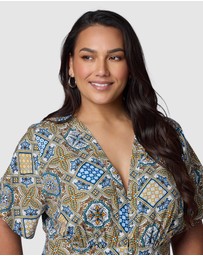 Something 4 Olivia - Zoe Linen Printed Jumpsuit