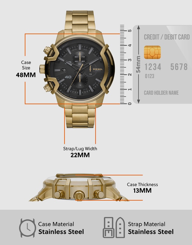 Diesel - Griffed Men's Chronograph Watch