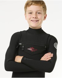 Rip Curl - Kids Dawn Patrol 4/3 Chest Zip Steamer
