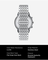 Emporio Armani - Silver Tone Chronograph Watch
