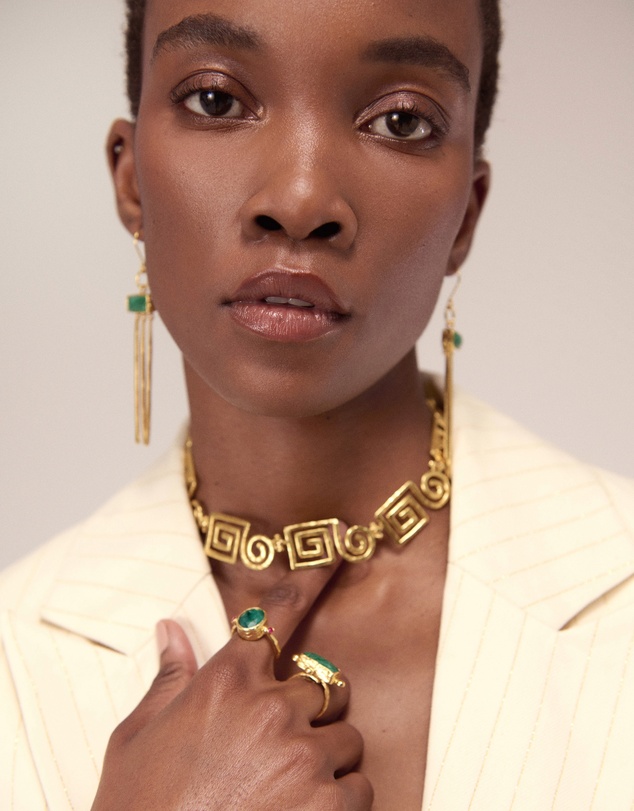 Ottoman Hands - Megara Geometric Spiral Necklace