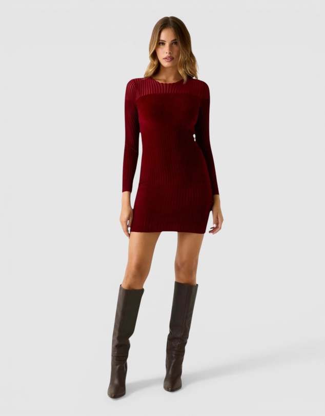 GUESS - Rowena Rib Chenille Dress