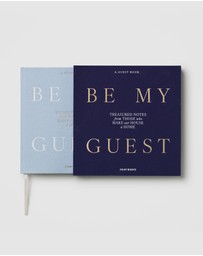 Printworks - Printworks Guest Book-Be My Guest-Light Blue / Dark Blue
