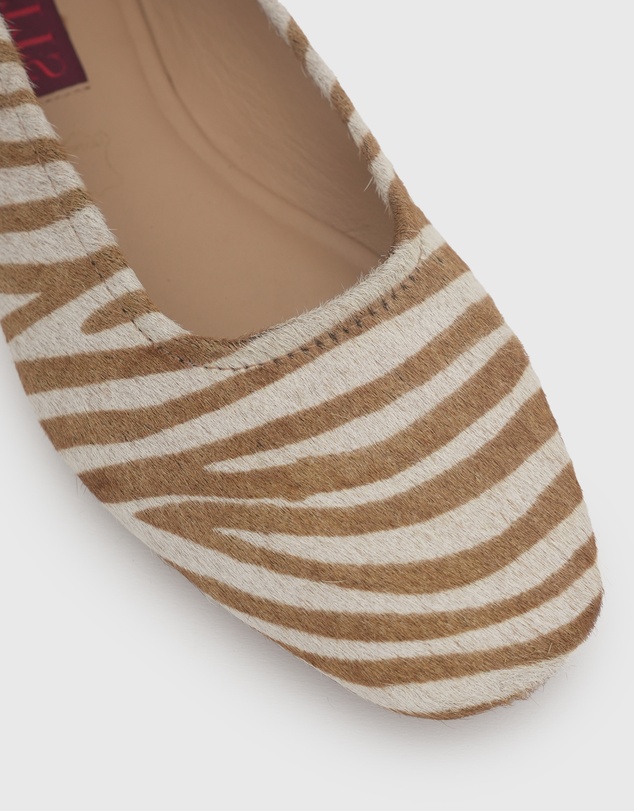 Betts - Cooper Leather Pony Hair Ballet Flats