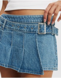 Cotton On - Pleated Micro Wrap Skirt