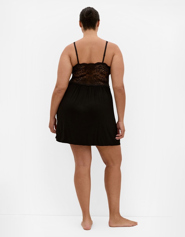 City Chic - Gizelle Lace Trim Sleep Chemise