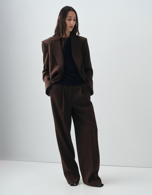 M.N.G - Straight Mid-Rise Suit Trousers