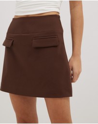Dazie - Bossy Babe A-Line Mini Skirt