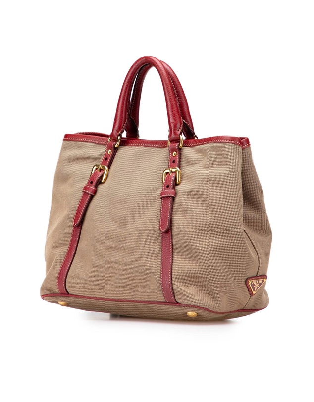 Pre-Loved by Azura Reborn - Pre-Loved Canvas Canapa Logo Bow Satchel