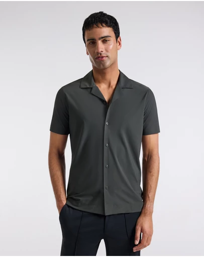 Calibre - Performance Cuban Collar Shirt Khaki