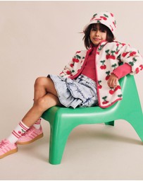 Huxbaby - Very Cherry Sherpa Jacket - Babies-Kids