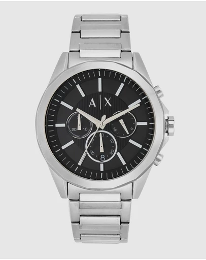 Armani Exchange - Silver-Tone Chronograph Watch
