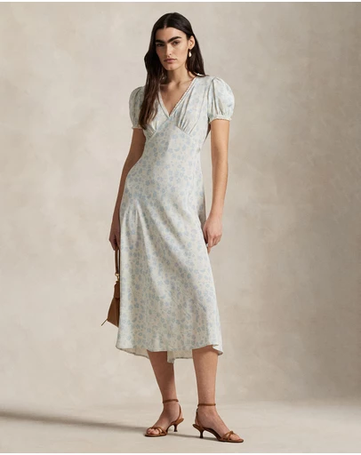 Polo Ralph Lauren - Floral Silk Crepe Dress
