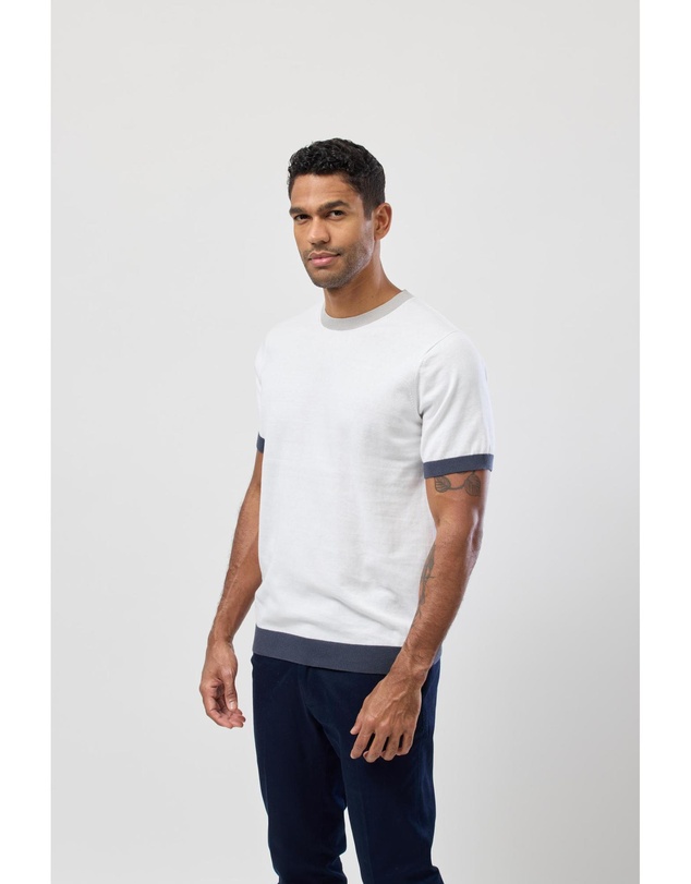 Brooksfield - Crew Neck Knitted Tee