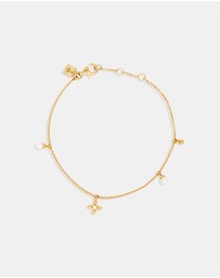 By Charlotte - Gold Live in Peace Bracelet