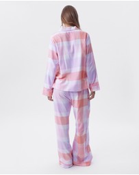 Bras N Things - Azlin Long Sleeve Shirt - Print Check
