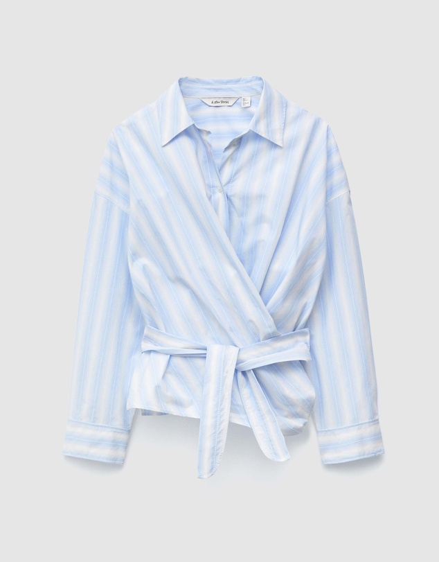 & Other Stories - Tie-Waist Cotton Shirt