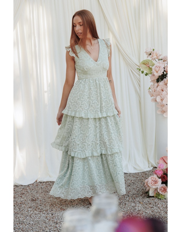 Petal & Pup - Cataleya Maxi Dress - Sage Green