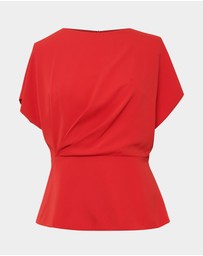 Forcast - Bonnie Gathered Peplum Top