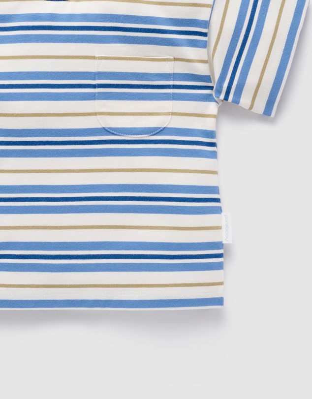 Purebaby - Classic Striped Relaxed Tee- Kids-Babies