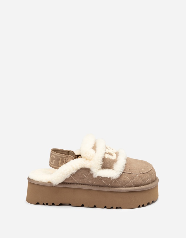 Ozwear Connection Uggs - Ugg Violet Matelassé Shearling Platform Slipper (Detachable Feature)